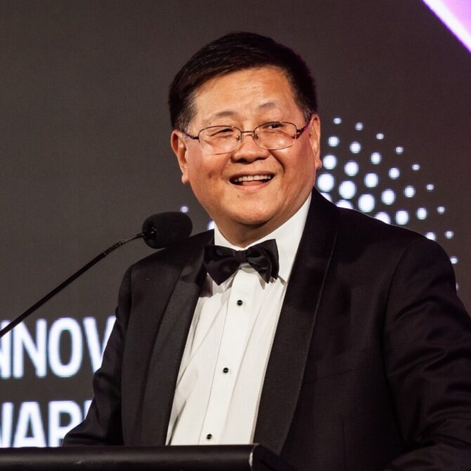 Pat Huo, 2023 Hall of Fame at the RSN Innovation Awards