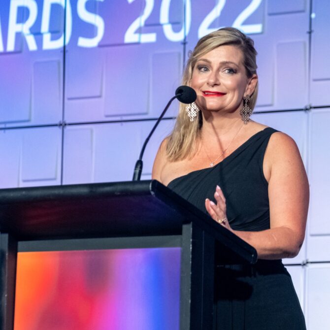 Vanessa Sorenson, 2022 Hall of Fame at the RSN Innovation Awards